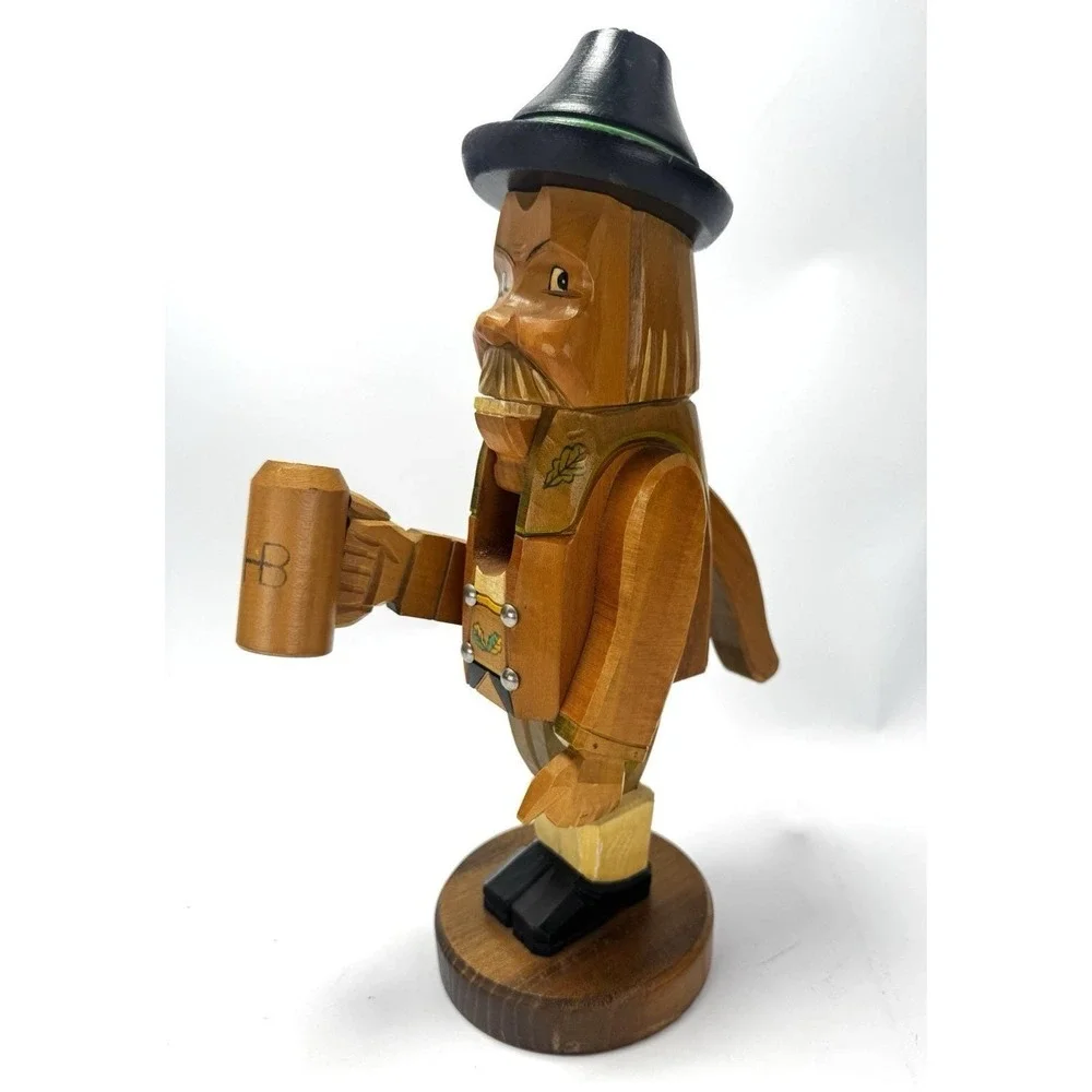 Nutcracker‎ Hand Carved German Beer Attributed Kathe Wohlfahrt Christkindlmarkt